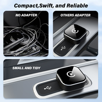 Adaptador Inalámbrico Portátil CarPlay Android Auto 2 en 1, Caja Multimedia para Transmisión en el Automóvil, Dongle USB CarPlay