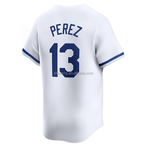เสื้อเบสบอลอเมริกันปักลายขายส่ง แคนซัส <span class=keywords><strong>ซ</strong></span>ิตี้ รอยัล # 7 บ็อบบี้ วิท จูเนียร์ # 13 <span class=keywords><strong>ซ</strong></span>ัลวาดอร์ <span class=keywords><strong>เป</strong></span><span class=keywords><strong>เร</strong></span><span class=keywords><strong>ซ</strong></span> 16 โบ-แจ็คสัน ชุดซอฟต์บอล - Product Image 4