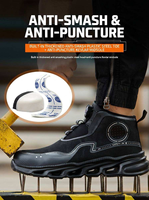 Chaussures de sécurité pour hommes de haute qualité, résistantes aux chocs et aux perforations, avec embout en plastique, pour toutes les saisons, semelle intermédiaire en EVA