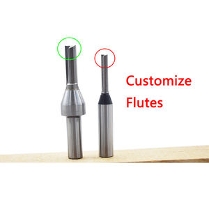 China Factory Wholesale CNC 2F Blade Milling Cutter Straight Edged End Mill for Woodworking Customized OEM Support - Product Image 1