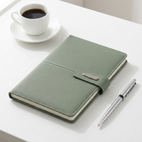 Carnet Minimaliste Haut de Gamme A5 en Cuir PU Cousu, Personnalisable avec Logo, Agenda Unique pour Étudiants, Vente en Gros