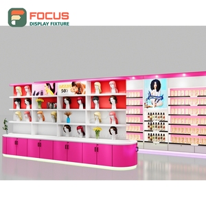 Présentoir à perruques moderne, étagère multi-niveaux, base renforcée, support de présentation pour magasin de coiffure - Product Image 3