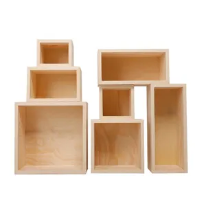 Artesanato pequeno personalizado, caixas de madeira, madeira & bambu armazenamento de madeira artesanato caixa de presente