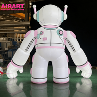 Robot LED gonflable de dessin animé pour la décoration de scène de festival de musique, ballon robot IA personnalisé pour la décoration d'activités en plein air