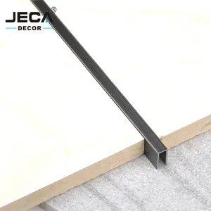 JECA गर्म बिक्री यू आकार सीधे कोने सजावटी प्रोफाइल के लिए दीवार और दीवार सजावट 304 स्टेनलेस स्टील टाइल Trims