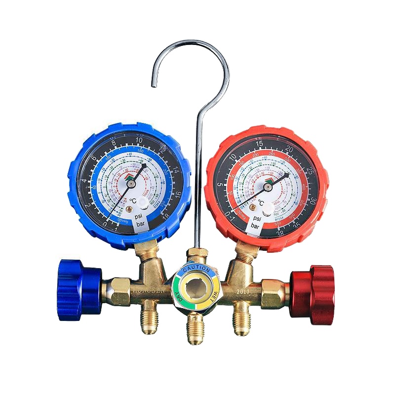 HS-536C кондиционер фтора жидкая двойная фтора Холодильный сервисный манометр 68 мм Манометр набор инструментов