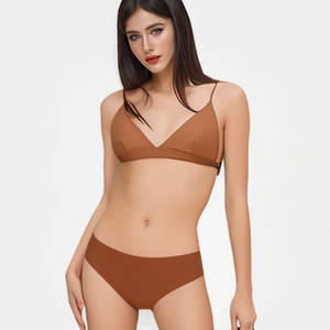 Conjunto de Bralette Triangular <span class=keywords><strong>Sin</strong></span> Costuras, Sujetador <span class=keywords><strong>Push</strong></span>-<span class=keywords><strong>Up</strong></span> Cómodo de Media Copa para Senos Pequeños, Sexy y <span class=keywords><strong>Sin</strong></span> Varillas - Product Image 5