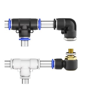 Qingze Pneumatic T-Fitting 6 Inch <b>Quick</b> Connect Air Hose <b>Connector</b> 4 8 10 12 16mm Plastic Fittings for Industrial Use - Product Image 1