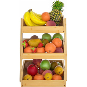 Multi Layer Snack Shelf L Size Stackable Draining Rack For <b>Kitchen</b> Fruit Vegetable Storage - Product Image 1