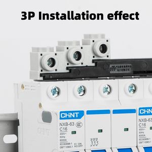 Terminales de Barra Colectora 100A C45 para Conectores MCB, Terminales de Cableado Lateral DPN Angulares/Rectos 7-1/0 AWG 1P2P3P4P 805-1N GK805, Kits de Montaje - Product Image 2