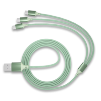 Aksesoris Elektronik Murah 3 in 1 Tipe C USB A Kabel Data Nilon Terjalin 3A Pengisian Daya Super Cepat Transmisi Data Kecepatan Tinggi