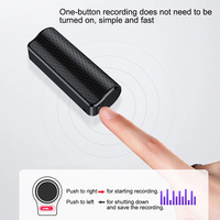 Hot Q70 Enregistreur audio numérique portable Mini 16GB Stockage Super Long 500 heures d'enregistrement WAV MP3 Enregistrement vocal