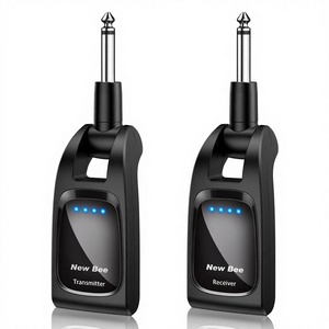 Sistema Inalámbrico Profesional para Guitarra Digital con Batería Recargable Integrada, Sistema de Transmisor y Receptor Inalámbrico para Guitarra de 2.4G - Product Image 1