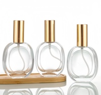 Flacon de parfum en verre de luxe Bolan 50 ml, vide, avec pulvérisateur à pompe, sérigraphie, écologique, recyclable, diffuseur à bâtonnets, couleur de bouchon personnalisée