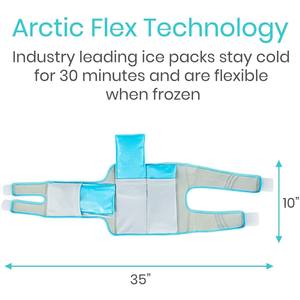 Genou Glace Pack Wrap Froid Chaud Gel Compression Brace Chaleur Soutien Sangle pour Arthrite Tendinite ACL Athlétique Blessure Arthrose - Product Image 4