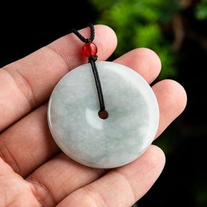 Colgante de Jadeíta Natural de Myanmar con Hebilla de Seguridad, para Hombre y Mujer, Jade General al por Mayor PAK18 - Product Image 4