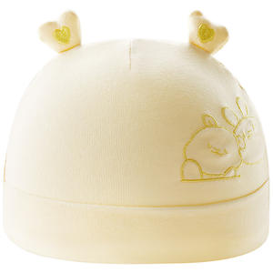 Gorro de algodón cristalino para bebé, clase A, para recién nacidos de 0 a 6 meses, cuidado protector de la fontanela, octubre - Product Image 5