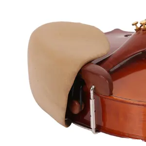 바이올린 부속품을 위한 새로운 디자인을 가진 고품질 학생 바이올린 턱 나머지 패드 덮개 황색 색깔