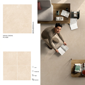 Roman White Glossy Vitrified Porcelain Floor Tiles Luxury Marble Surface for Modern Interior Projects - Product Image 3