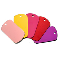 El más vendido Multi-Color DIY Pet Kitten Cat Cute Dogs Anodizado Aluminio Dog Tags Round New Xvideo Dog Tag ID Tags Acero inoxidable