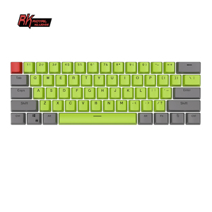 Craie multicolore à rétroéclairage RK61, 61 touches, pouces, azerty, rouge, allemand, arabe, injection double bleschaud, ang pbt - Product Image 3