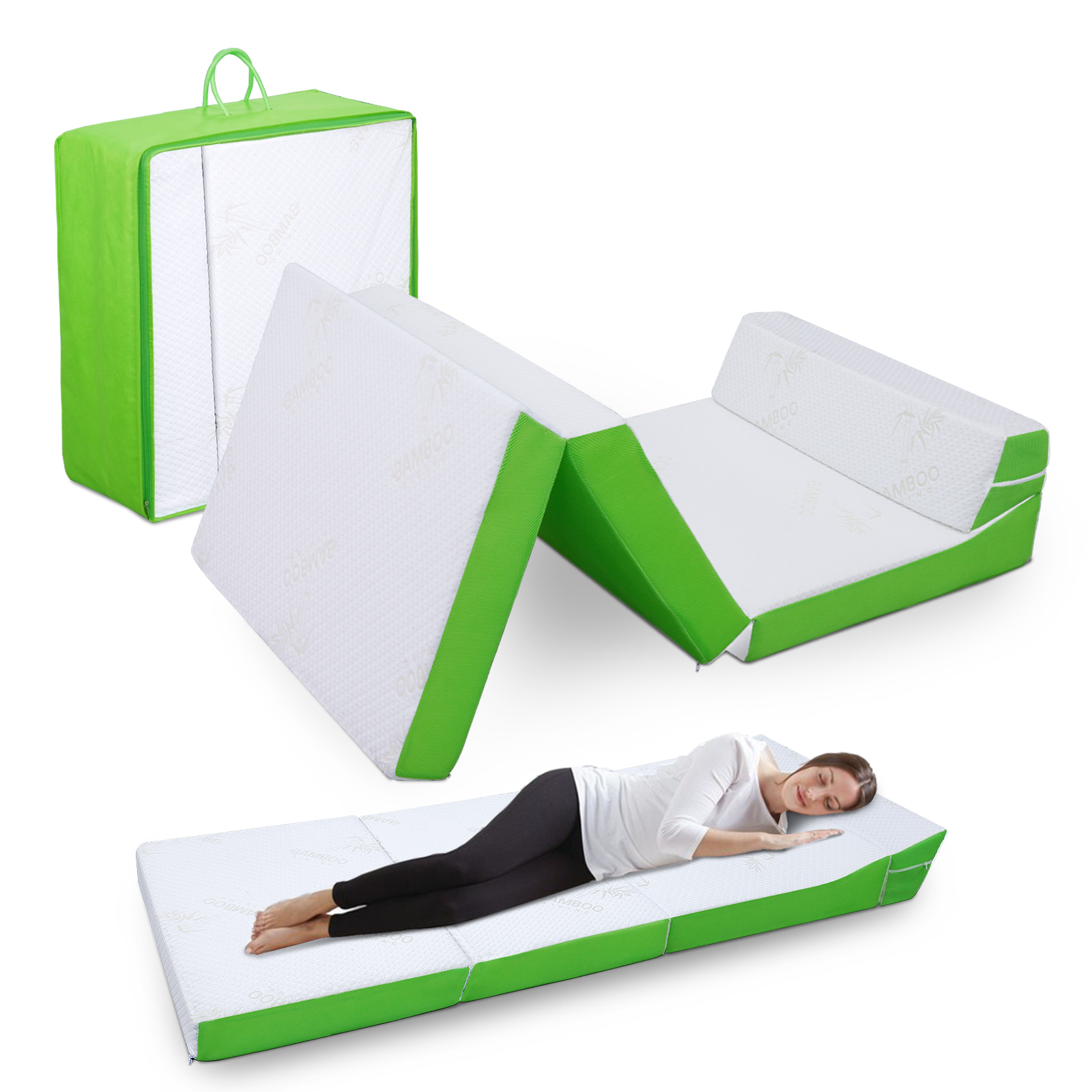 Легкий и портативный напольный матрас для взрослых и детей, компактный и легкий в хранении матрас с эффектом памяти