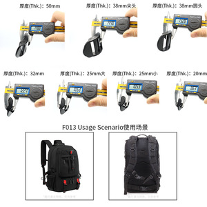 Adjustable Buckle F-013 Plastic Bag Accessory 20mm 25mm 26mm 32mm 38mm 50mm For <b>Backpack</b> Travel Shoulder Bag - Product Image 3