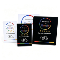 Carte NFC programmable Google Review 13,56 MHz réinscriptible, support de table NFC intelligent pour avis sur les réseaux sociaux