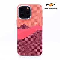 Coque de téléphone personnalisée en métal PC magnétique à motif nuage en fibre de carbone et design écossais pour iPhone 18 17 16 15 14 13 12 Pro Max