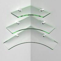 Étagère murale rectangulaire décorative en verre trempé haute résistance, écologique, épaisseur 3mm-12mm, pour salle de bain - Meilleure vente