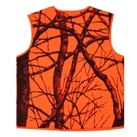 Gilet d'Extérieur Homme M-4XL pour Randonnée Pêche Camping Chasse, Gilet de Chasse Orange