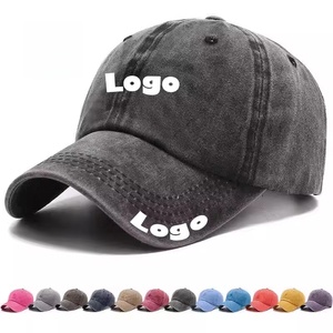 Gorra de Béisbol con Estampado de Leopardo y Logotipo Personalizado, Gorra de Estilo Americano de Algodón Lavado al por Mayor, Gorra de Papá con Visera Curva y Encaje de Terciopelo - Product Image 1