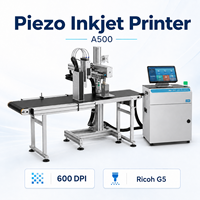 Imprimante jet d'encre UV industrielle A500 Ricoh G5 600 DPI haute vitesse pour codes QR, codes-barres et données variables, machine d'impression d'emballages