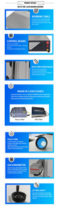 เครื่องเลเซอร์มาร์กกิ้งแบบพกพา 5W/10W UV ไฟเบอร์ CO2 พร้อมระบบระบายความร้อนด้วยอากาศ ฟังก์ชั่น 3 มิติ ซอฟต์แวร์ควบคุม EZCAD รองรับไฟล์ DXF - Product Image 4