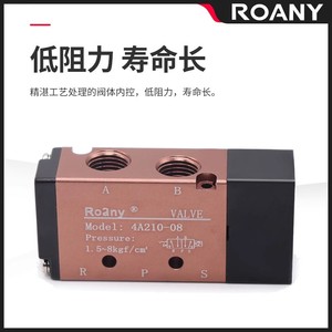 Vanne pneumatique Roany Valve 4A220-08 1/4 po à commande solénoïde 5 voies 2 positions pour l'air - Product Image 2
