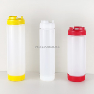 16oz Translucent <strong>Plastic</strong> <strong>Squeeze</strong> <strong>Bottle</strong> for BBQ Sauce Ketchup Spice Dispensing Kitchen Food Storage Container Steamable Portable - Product Image 4