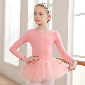 Robe de danse de ballet de haute qualité pour filles, tissu <span class=keywords><strong>tutu</strong></span>, fil doux, <span class=keywords><strong>jupe</strong></span> en gaze une pièce, ensemble de danse de ballet pour enfants - Product Image 6