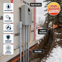Corps de conduit en PVC de type LR étanche pour extérieur, de 1/2 à 2 pouces, avec plaque de couvercle ouvrable, raccords d'accès en PVC