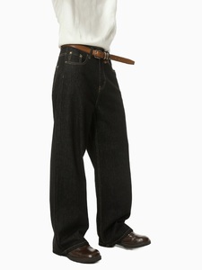 Jeans de Invierno para Hombre, Estilo Hip Hop Americano Clásico, Color Negro, Estampado Lavado, para Uso Diario, Cómodos y de Corte Holgado - Product Image 5