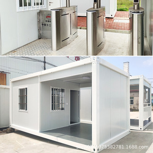 Sala de control de acceso, casa contenedor móvil, oficina de proyecto de construcción, caseta, casa modular, salón para el personal, sala de seguridad - Product Image 3