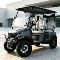 Véhicule de transport urbain de luxe pour 4 passagers avec batterie lithium longue portée, sièges premium, voiturette de golf électrique