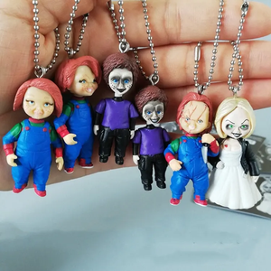 Horror <span class=keywords><strong>Chucky</strong></span> Doll Juego de niños Llavero Anime Doll <span class=keywords><strong>Good</strong></span> Guys 3D Scary Llavero Colgante Decoración de Halloween <span class=keywords><strong>Chucky</strong></span> Llavero - Product Image 4