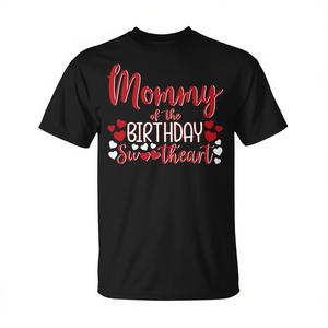 Maglietta 'Sweetheart Birthday Girl' per Mamma, per Feste di Compleanno, Regalo Promozionale Personalizzabile - Product Image 2