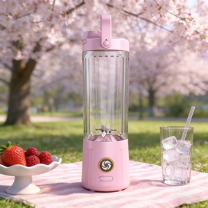 550ml USB Rechargeable Portable Blender Cordless Mixer for Camping Outdoor Fresh Smoothies - Product Image 1