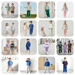 Ensembles de vêtements pour garçons, col polo, coton respirant, tout-petits, enfants, printemps, automne, ensemble pantalon deux pièces, survêtement personnalisable - Product Image 2