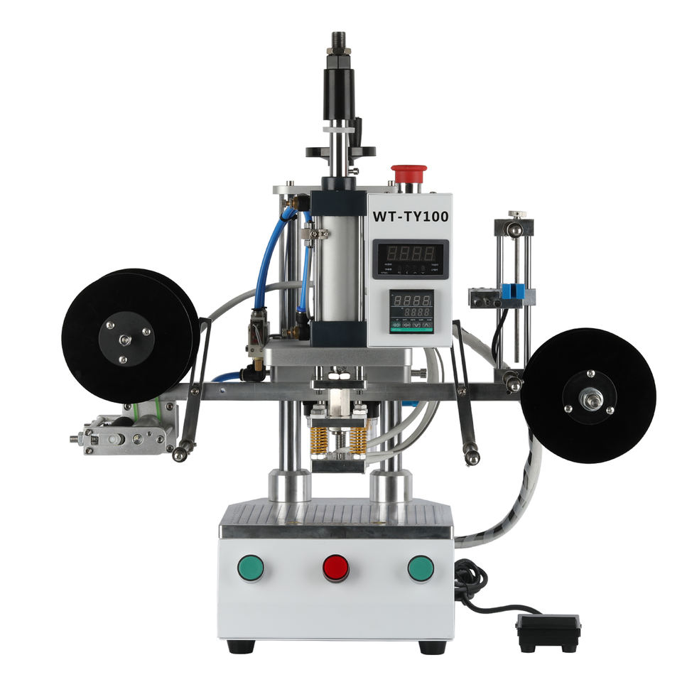 Wtong Automatic Roll Label Stamping Machine for Cotton Insoles Masks ...