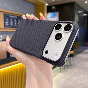 PC 360 Full Wrap Protection Carbon Fiber Mobile Phone Cases For iPhone 17 Shockproof Pure Color Design Matte Finish Protective - Product Image 5