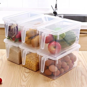 Boîte de rangement de cuisine 2024, 4 couleurs, organisateur de réfrigérateur, boîte en <span class=keywords><strong>plastique</strong></span> transparente, contenants hermétiques <span class=keywords><strong>pour</strong></span> la congélation des aliments, maison - Product Image 1