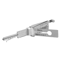 Outils d'ouverture et de lecture 2-en-1 SS015 D541L, jeu de crochetage pour cylindre de serrure résidentiel, outil de serrurier