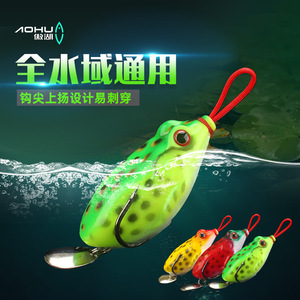 Señuelo de Pesca Aohu Bionic Frog, 11g 13g, Doble Anzuelo, para Agua Dulce, Señuelo para Lubina - Product Image 1
